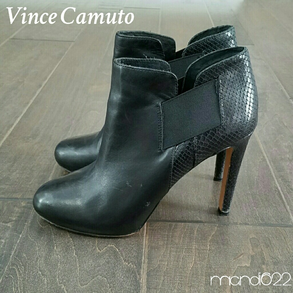 Vince Camuto Black Ankle Boots